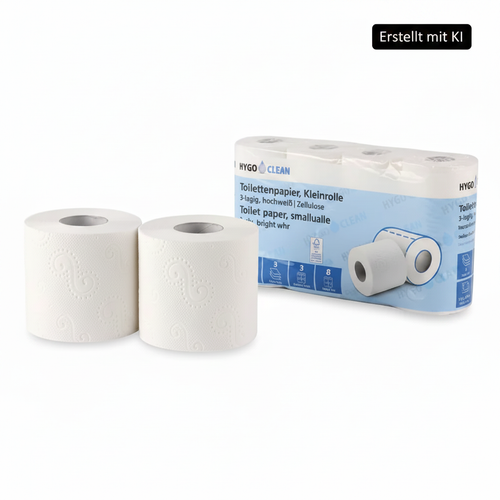 HygoClean Toilettenpapier mit KI-Badge