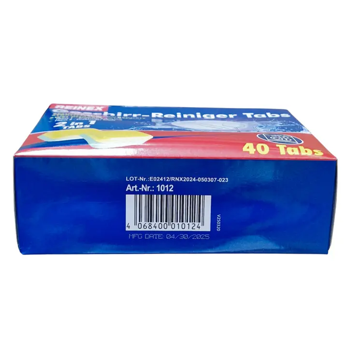 Reinex Geschirr-Reiniger Tabs 2in1, 40 Tabs