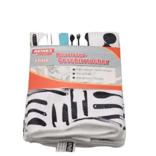 REINEX Mikrofaser Geschirrtuch Vorteilspack 3-er