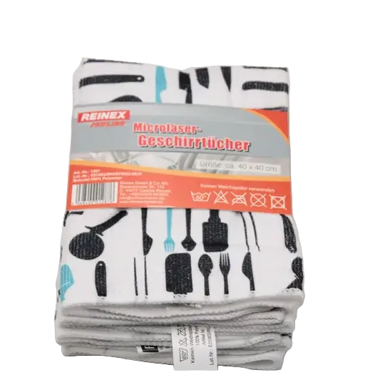 REINEX Mikrofaser Geschirrtuch Vorteilspack 3-er