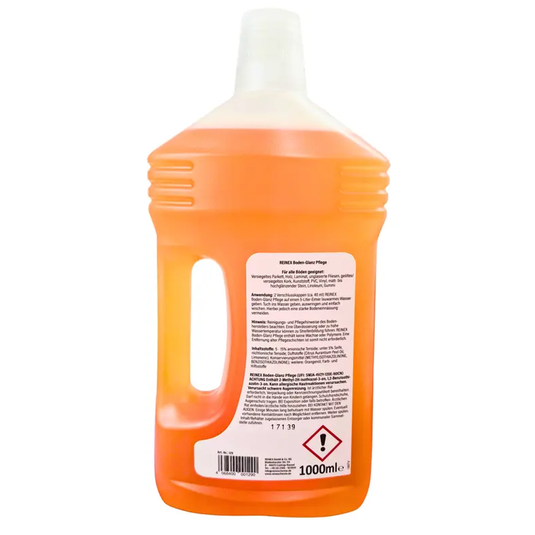 REINEX Boden-Glanz Pflege mit Orangenöl 1000ml