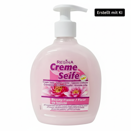 Regina Creme Seife Beauty-Flower mit KI-Badge