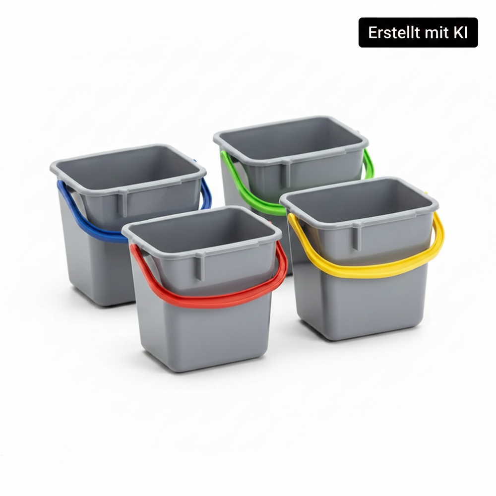 RMV Eimer 6L alle 4 Farben mit KI-Badge